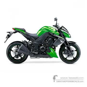 Kawasaki Z1000 2013 - Zielony - Golden Blazed Green