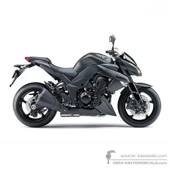 Kawasaki Z1000 2013 - Nero - Flat Ebony Type 2