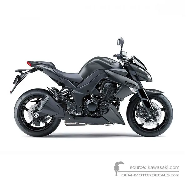 Kawasaki Z1000 2013 - Schwarz - Flat Ebony Type 2