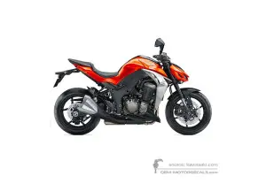 Decals for Kawasaki Z1000 2014 - Orange • Kawasaki OEM Decals