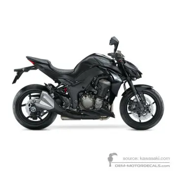 Kawasaki Z1000 2014 - Nero - Flat Ebony Type 02