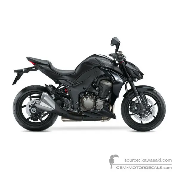Kawasaki Z1000 2014 - Schwarz - Flat Ebony Type 02