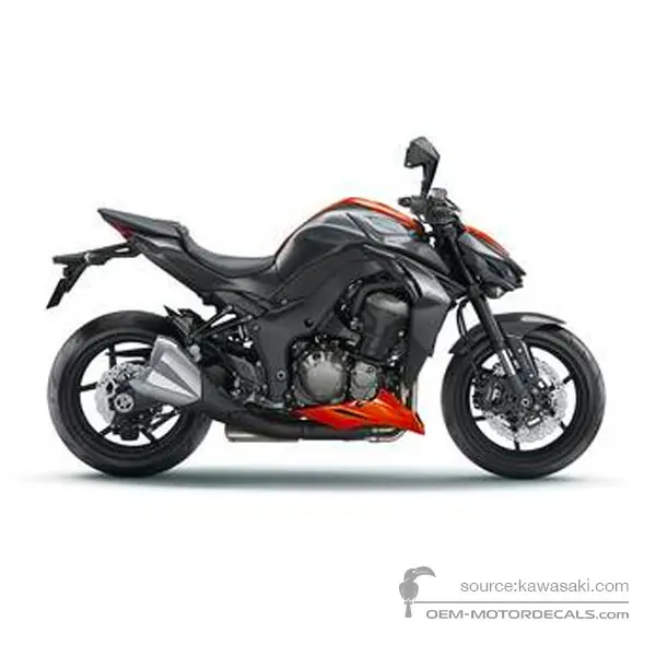 KAWASAKI Z1000 2015 - Grau - Metallic Carbon Gray