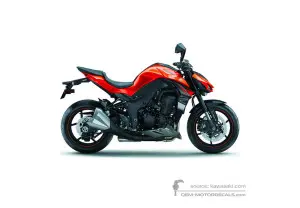 Decals for Kawasaki Z1000 2017 - Orange • Kawasaki OEM Decals