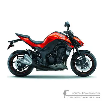 Kawasaki Z1000 2017 - Orange - Candy Burnt Orange