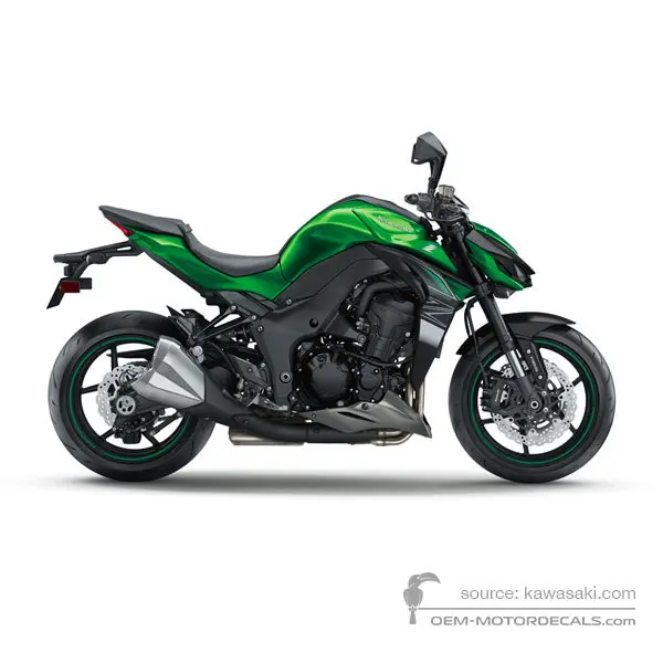 Kawasaki Z1000 2018 - Grün - Emerald Blazed Green