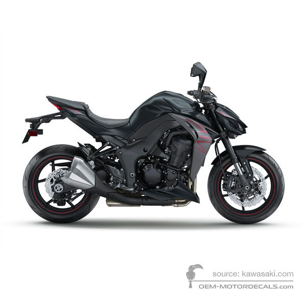 Decals for Kawasaki Z1000 2019 - Black • Kawasaki OEM Decals