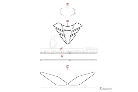 Kawasaki Z650 | ER650 2025 - Adesivi Opzionali