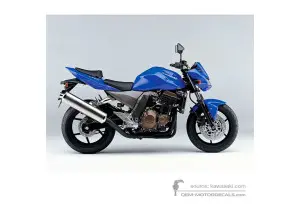 Decals for Kawasaki Z750 2004 - Blue • Kawasaki OEM Decals