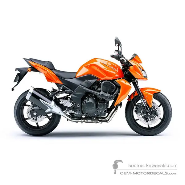Kawasaki Z750 2008 - Orange - Pearl Wildfire Orange