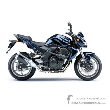 Kawasaki Z750 2008 - Blu - Metallic Ocean Blue