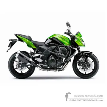 Kawasaki Z750 2009 - Verde - Candy Lime Green