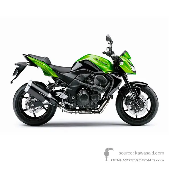 Kawasaki Z750 2009 - Grün - Candy Lime Green