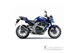 Decals for Kawasaki Z750 2009 - Blue • Kawasaki OEM Decals