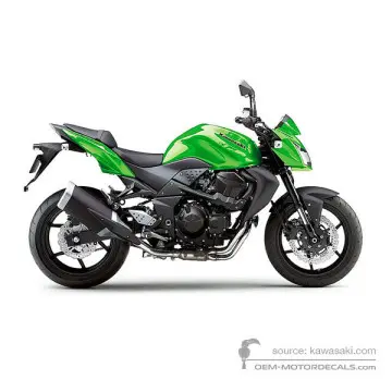 Kawasaki Z750 2011 - Verde - Lime Green
