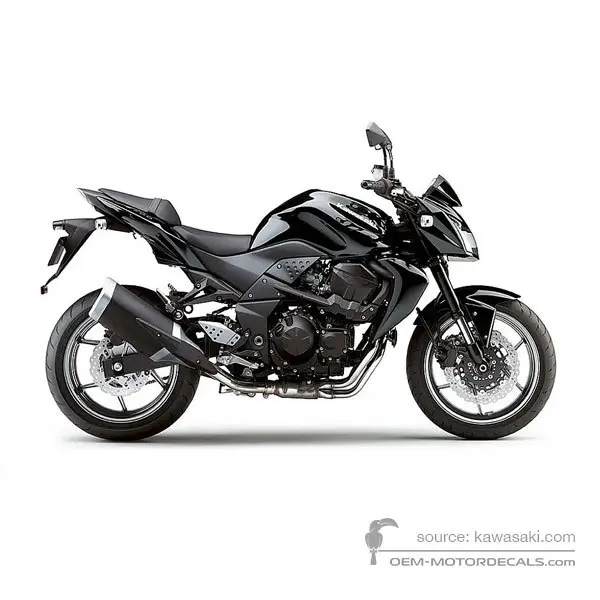 Kawasaki Z750 2011 - Schwarz - Ebony