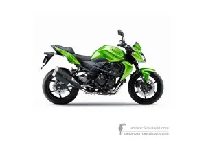 Decals for Kawasaki Z750 2012 - Green • Kawasaki OEM Decals