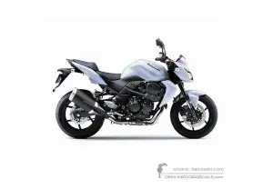 Decals for Kawasaki Z750 2012 - White • Kawasaki OEM Decals