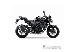 Decals for Kawasaki Z750 2012 - Black • Kawasaki OEM Decals