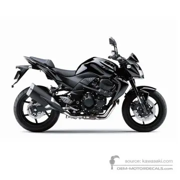 Kawasaki Z750 2012 - Negro - Metallic Spark Black