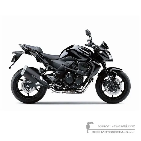 Kawasaki Z750 2012 - Schwarz - Metallic Spark Black