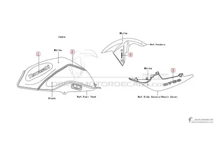 Kawasaki Z750 2010 - White