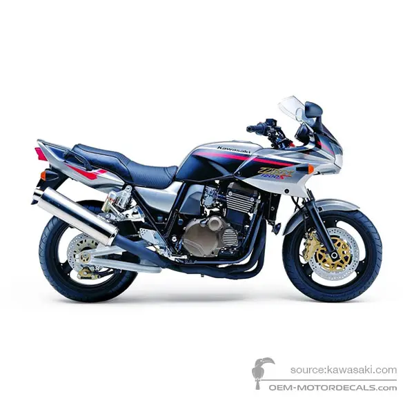 Kawasaki ZRX1200S 2001 - Silver - Metallic Phantom Silver / Black Pearl