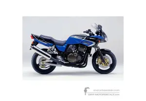 Pegatinas para Kawasaki ZRX1200S 2002 - Azul • Kawasaki Pegatinas OEM
