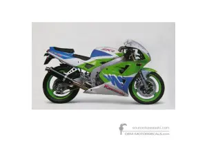 Decals for Kawasaki ZXR400 | ZX400 1993 - Green • Kawasaki OEM Decals