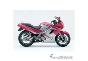 Decals for Kawasaki ZZ-R250 | EX250 2001 • Kawasaki OEM Decals