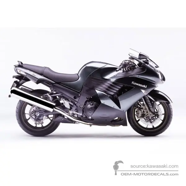 Kawasaki ZZR1400 2006 - Gris - Pearl Meteor Gray