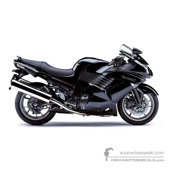 Kawasaki ZZR1400 2007 - Negro - Metallic Diablo Black