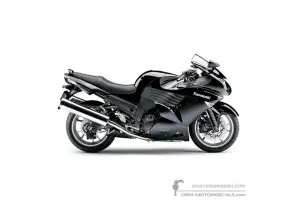 Decals for Kawasaki ZZR1400 2009 - Black • Kawasaki OEM Decals