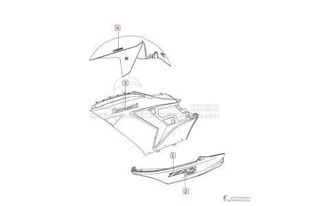 Kawasaki ZZR1400 2009 - Grün