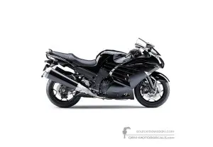 Decals for Kawasaki ZZR1400 2012 - Black • Kawasaki OEM Decals