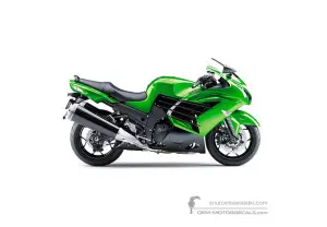 Decals for Kawasaki ZZR1400 2012 - Green • Kawasaki OEM Decals