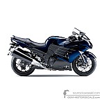Kawasaki ZZR1400 2013 - Blau