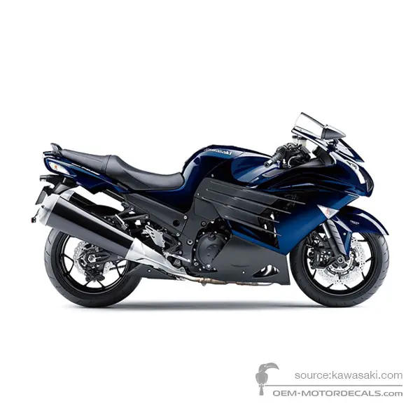 Kawasaki ZZR1400 2013 - Azul - Metallic Midnight Sapphire Blue