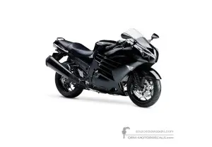 Pegatinas para Kawasaki ZZR1400 2014 - Negro • Kawasaki Pegatinas OEM