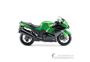 Decals for Kawasaki ZZR1400 2015 - Green • Kawasaki OEM Decals