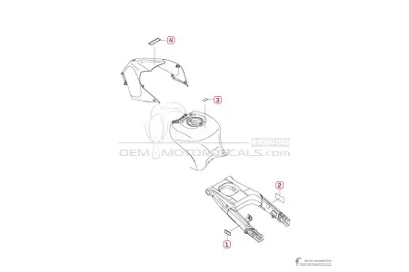 Kawasaki ZZR1400 2018 - Caution labels