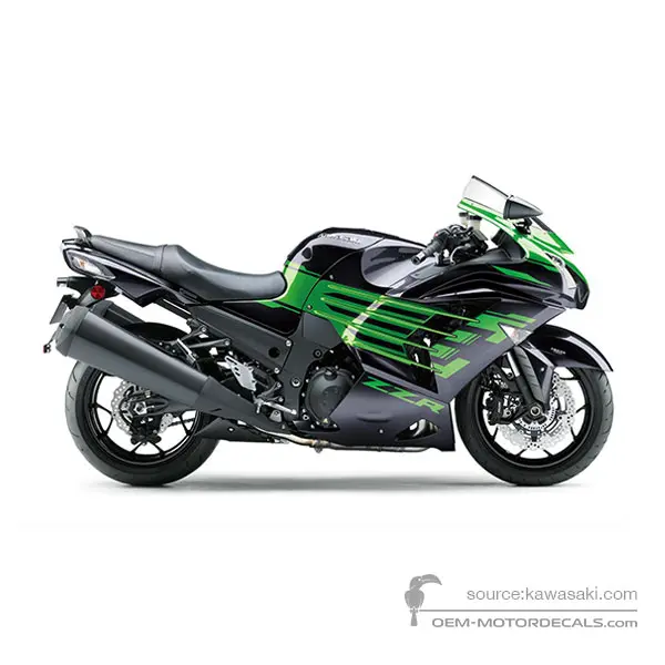 Kawasaki ZZR1400 2020 - Negro - Metallic Diablo Black / Golden Blazed Green