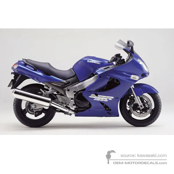 Kawasaki ZZR1200 2002 - Blue - Candy Lightning Blue