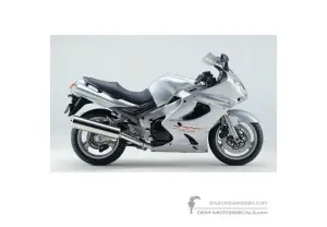Decals for Kawasaki ZZR1200 2002 - Silver • Kawasaki OEM Decals