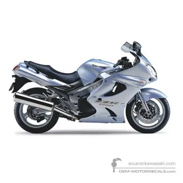 Kawasaki ZZR1200 2003 - Plata - Moonlight Silver