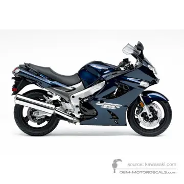 Kawasaki ZZR1200 2005 - Blu - Metallic Ocean Blue