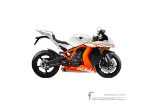 Naklejki do KTM 1190 RC8 R 2013 - Biały • KTM Naklejki OEM