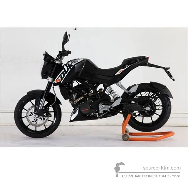 KTM 200 DUKE 2012 - Szary - Gray