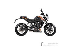 Aufkleber für KTM 200 DUKE 2015 - Weiss • KTM OEM-Aufkleber