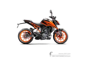Decals for KTM 200 DUKE 2022 - Orange • KTM OEM Decals